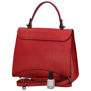 Dámská kožená kabelka do ruky červená - ItalY Sarah