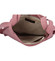 Dámská kožená kabelka přes rameno tmavě růžová - ItalY Armáni Small