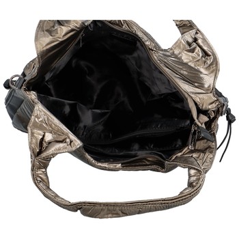 Dámská kabelka batoh tmavě stříbrná - Coveri Dameri