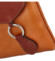 Dámská kožená crossbody kabelka koňaková/hnědá - Delami Vera Pelle Saffie