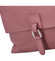 Dámský kožený batůžek kabelka tmavě růžový - ItalY Francesco