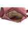 Dámský kožený batůžek kabelka tmavě růžový - ItalY Francesco