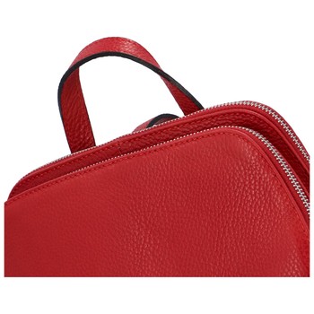 Dámský kožený batoh červený - ItalY Madero