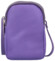 Dámské kožené crossbody pouzdro fialové - Delami Valli