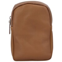 Dámské kožené crossbody pouzdro hnědé - Delami Valli