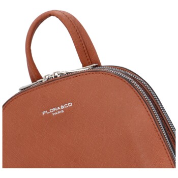 Dámský moderní batůžek hnědý - FLORA&CO Eliane