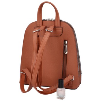 Dámský moderní batůžek hnědý - FLORA&CO Eliane