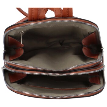 Dámský moderní batůžek hnědý - FLORA&CO Eliane