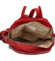 Dámský kožený batůžek červený - Delami Vera Pelle Elissen