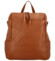 Dámský kožený batoh světle hnědý - Delami Rossan