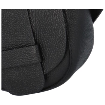 Dámská kožená crossbody kabelka černá - Delami Ylla