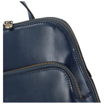Dámský kožený batoh tmavě modrý - Katana Flik