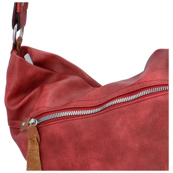 Dámská kabelka přes rameno tmavě červená - Paolo Bags Nilsa
