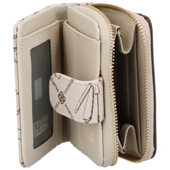 Dámská malá peněženka tmavě béžová - Coveri Pretty