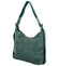 Velká dámská kabelka přes rameno zelenomodrá - Paolo Bags Jayruti