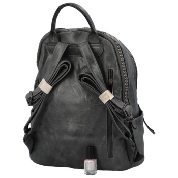 Dámský batůžek tmavě šedý - Paolo Bags Desta