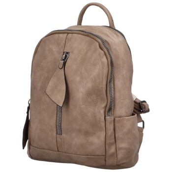 Dámský batůžek světle hnědý - Paolo Bags Desta