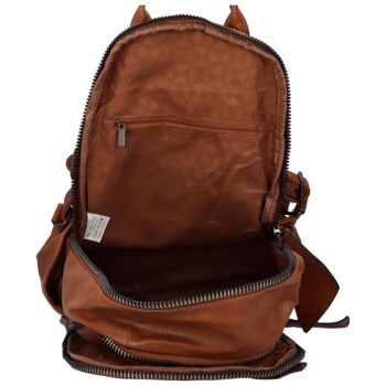 Dámský batůžek hnědý - Paolo Bags Desta