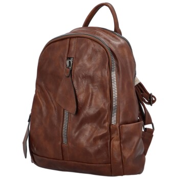 Dámský batůžek coffee - Paolo Bags Desta