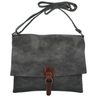 Dámská koženková crossbody tmavě šedá - Paolo Bags Ludmila