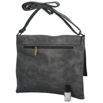 Dámská koženková crossbody tmavě šedá - Paolo Bags Ludmila