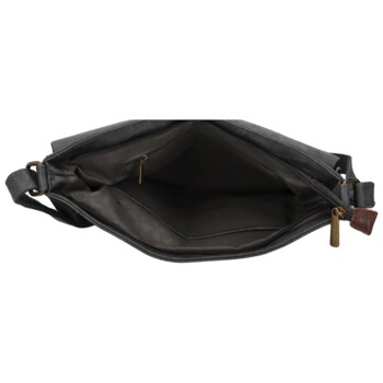 Dámská koženková crossbody tmavě šedá - Paolo Bags Ludmila