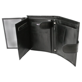 Pánská kožená peněženka černá - Bellugio Alec