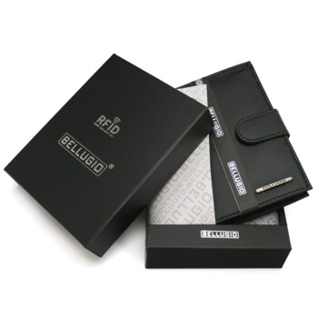 Pánská kožená peněženka černá - Bellugio Alec