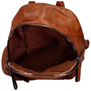 Dámský batoh hnědý - Paolo bags Tallis