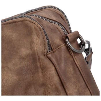 Dámská crossbody kabelka tmavě hnědá - Paolo bags Erianes