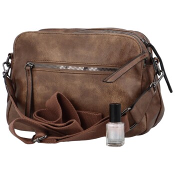 Dámská crossbody kabelka tmavě hnědá - Paolo bags Erianes