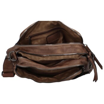 Dámská crossbody kabelka tmavě hnědá - Paolo bags Erianes