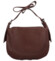 Dámská crossbody kabelka tmavě hnědá - Paolo bags Sisi