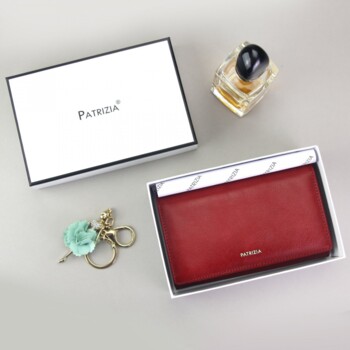 Dámská kožená peněženka červená - Patrizia Emillena