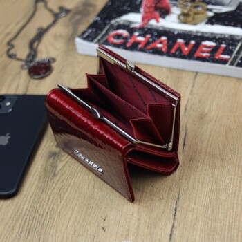 Dámská kožená peněženka červená - Gregorio Ayva