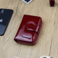 Dámská kožená peněženka červená - Gregorio Longia