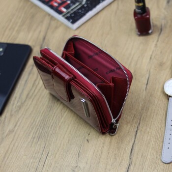 Dámská kožená peněženka červená - Gregorio Longia