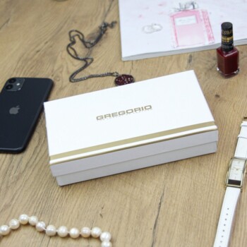 Dámská kožená peněženka červená - Gregorio Longia