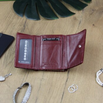 Dámská kožená peněženka červená - Gregorio Abigail
