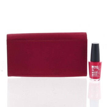 Pánská kožená peněženka červená matná - Diviley Kevix