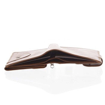 Kožená módní hnědá peněženka pro muže - Delami Raynard