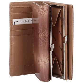 Dámská kožená peněženka béžová - Patrizia Carlita