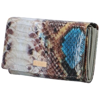 Dámská kožená peněženka modrá - Patrizia Lyberta