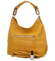 Dámská kožená kabelka tmavě žlutá - ItalY Inpelle Two