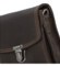 Pánská kožená crossbody taška tmavě hnědá - GreenWood Upton