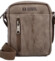 Malá pánská crossbody taška taupe - Enrico Benetti Damterr