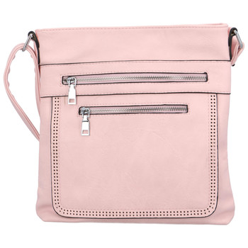 Moderní střední crossbody kabelka růžová - Delami Karlie