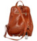 Dámský kožený batoh koňakový - Delami Vera Pelle Liviena