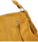 Dámská kožená kabelka žlutá - Delami Vera Pelle Minariana