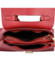 Dámská kožená kabelka do ruky tmavě červená - Delami Artemiss